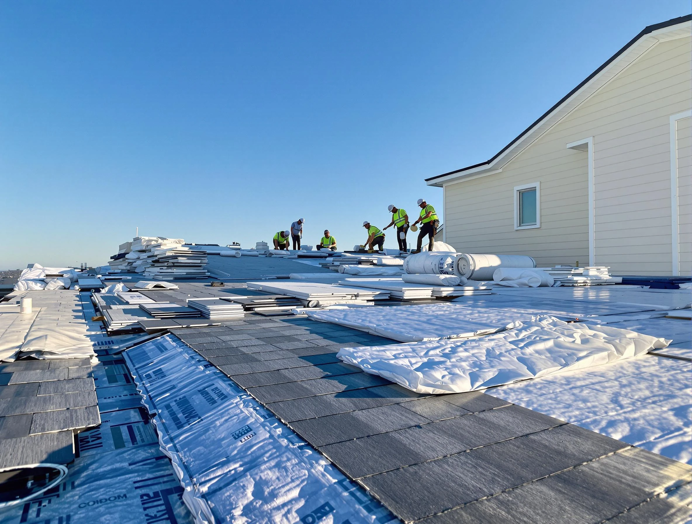 Finished roof installation project by Painesville Roofing Company in Painesville, OH